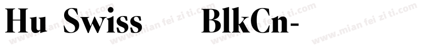 Hu_Swiss 733 BlkCn字体转换